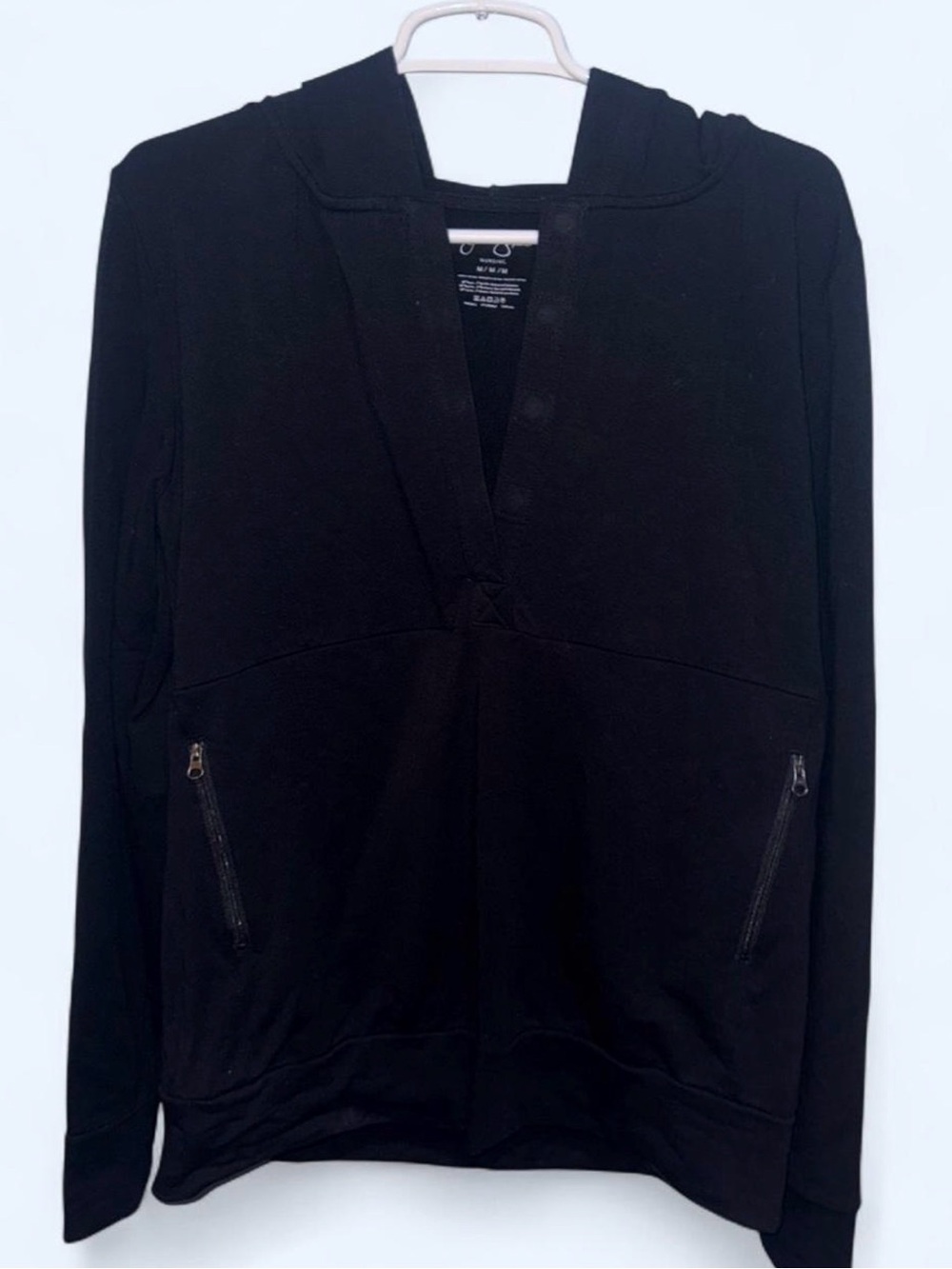 Jessica Simpson Black Nursing Maternity Top